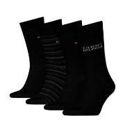 Tommy Hilfiger Strømper 4P Men Classic Socks Tin Giftbox Svart Str 39/...