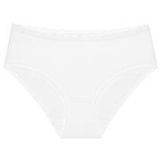 Triumph Truser Feel Of Cotton Midi Brief Hvit bomull 40 Dame