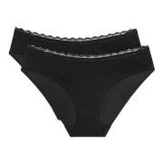 Triumph Truser 2P Feel Of Cotton Tai Brief Svart bomull 38 Dame