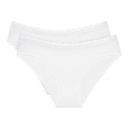 Triumph Truser 2P Feel Of Cotton Tai Brief Hvit bomull 44 Dame