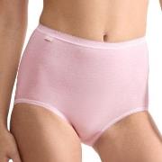 Sloggi Truser 4P Basic Plus Maxi Panty Rosa/Blå bomull 44 Dame