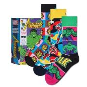 Happy socks Strømper 3P Marvel Avengers Gift Set Mixed bomull Str 36/4...