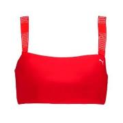 Puma Bandeau Bikini Top Rød Small Dame