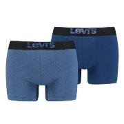 Levis 2P Men Optical Illussion Boxer Brief Marine/Blå bomull Small Her...