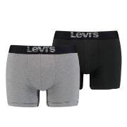 Levis 2P Men Optical Illussion Boxer Brief Grå/Svart bomull Small Herr...