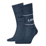 Levis Strømper 2P Organic Cotton Sock Marine Str 43/46