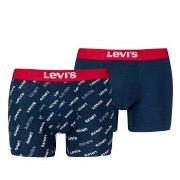 Levis 2P Logo Aop Boxer Brief Marine bomull XX-Large Herre