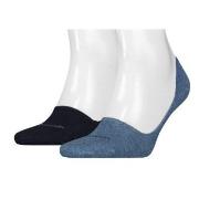 Calvin Klein Strømper 2P Lucca No Show Sock Jeansblå Str 43/46 Herre