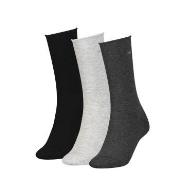 Calvin Klein Strømper 3P Emma Roll Top Crew Socks Grå Strl 37/41 Dame