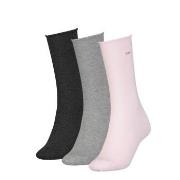 Calvin Klein Strømper 3P Emma Roll Top Crew Socks Rosa/Grå Strl 37/41 ...