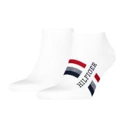 Tommy Hilfiger Strømper 2P Men Tab Sneaker Socks Hvit Str 39/42 Herre