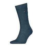 Tommy Hilfiger Strømper Premium Basket Wool Socks Jeansblå Str 43/44 H...