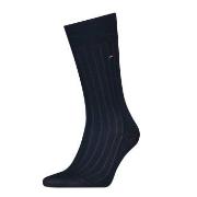 Tommy Hilfiger Strømper Premium Rib Crew Socks Mørkblå Str 47/48 Herre