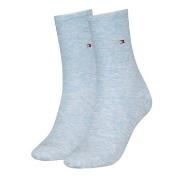 Tommy Hilfiger Strømper 2P Women Classic Casual Socks Lysblå Str 39/42...