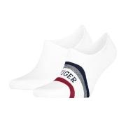 Tommy Men Tab Footie Socks Strømper 2P Hvit Str 39/42