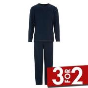Damella Kurt Long Sleeve Pyjamas Marine bomull Large Dame