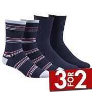 Damella Strømper 2P Bamboo Socks Marine Str 43/46 Dame