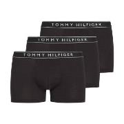 Tommy Hilfiger 3P Cotton Stretch Trunks Svart bomull Large Herre
