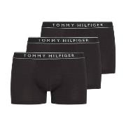 Tommy Hilfiger 3P Cotton Stretch Trunks Svart bomull X-Large Herre