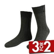 Amanda Christensen Strømper Grade Wide Rib Ankle Socks Oliven Str 43/4...