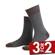 Amanda Christensen Strømper True Contrast Ankle Sock Grå Str 39/42