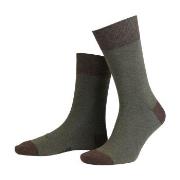 Amanda Christensen Strømper True Contrast Ankle Sock Oliven Str 47/50
