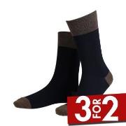 Amanda Christensen Strømper True Contrast Ankle Sock Svart/brun Str 47...