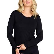 Damella Bamboo Long Sleeve Top Svart Bambus XX-Large Dame