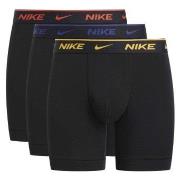Nike 3P Everyday Essentials Cotton Stretch Boxer Svart/Gul bomull Smal...