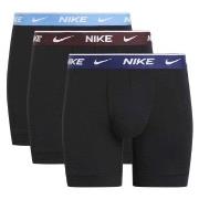 Nike 3P Everyday Essentials Cotton Stretch Boxer Svart/brun bomull Med...