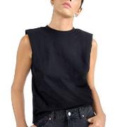 Bread and Boxers Heavy Tank Top Svart økologisk bomull X-Small Dame