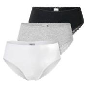 Schiesser Truser 3P Modern Brazillian Slips Mixed bomull 46 Dame