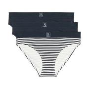 Marc O Polo Bottom Briefs Truser 3P Hvit/Marine bomull X-Large Dame