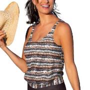 Wiki Puerto Rico Tankini Top Brun mønstret C/D Small Dame