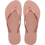 Havaianas Slim Logo Metallic Lysrosa Str 41/42 Dame