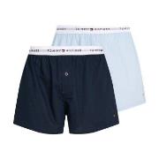 Tommy Hilfiger 2P Signature Boxer Shorts Blå bomull Medium Herre