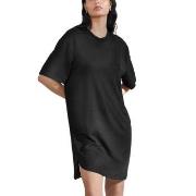 Bread and Boxers Soft Fiber T Shirt Dress Svart viskose Large Dame