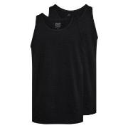 Claudio 2P Cotton Tanktop Svart bomull X-Large Herre