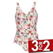 Damella Fiona Swimsuit Pattern Blomstret 38 Dame