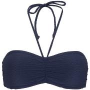 Damella Olivia Textured Padded Bikini Bra Marine nylon 42 Dame