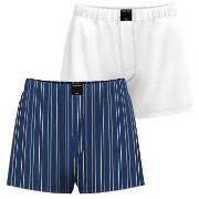 Björn Borg 2P Cotton Stretch Woven Boxer Shorts Blå/Hvit bomull XX-Lar...