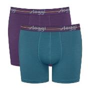 Sloggi 2P Men Start Short C2P Lilla/Turkis bomull Small Herre