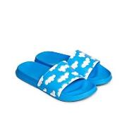 Happy Socks Cloudy Pool Slide Blå Mønster Str 36/37