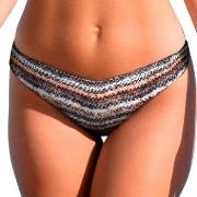 Wiki Puerto Rico Brazilian Bikini Brief Brun mønstret X-Small Dame