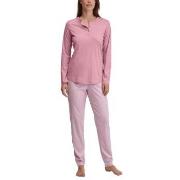 Calida Striped Dreams Long Pyjamas Lyslilla bomull Small Dame