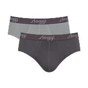 Sloggi 2P For Men Start Midi Mixed bomull Small Herre