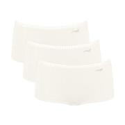 Sloggi Truser 3P GO Crush Hipster Shorts Elfenben bomull XX-Large Dame