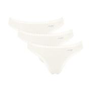 Sloggi Truser 3P GO Crush String Elfenben bomull X-Large Dame