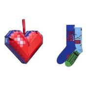 Happy socks Strømper 2P Good Game Gift Set Blå Mønster bomull Str 36/4...