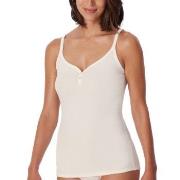 Schiesser Fine Rib Spaghetti Top Champagne bomull X-Large Dame